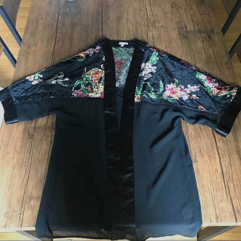 Boho Sheer Floral Cardigan